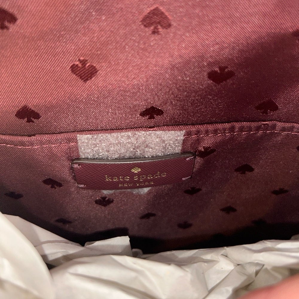 Kate Spade Flash Mixed Media Glitter Tote in Cherrywood-NWT - Picture 4 of 6
